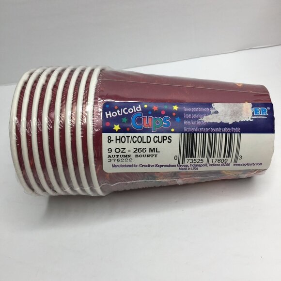 Thanksgiving Themed Turkey Paper Hot Cold Cups & Napkins Set - Picture 7 of 12